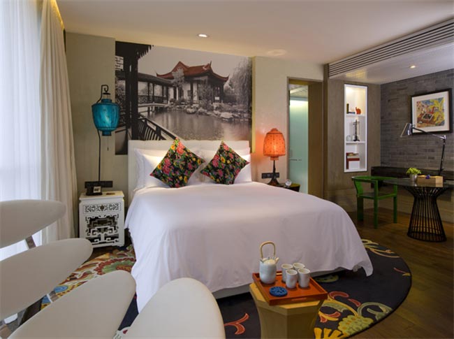 上海英迪格酒店客房家具裝修效果圖