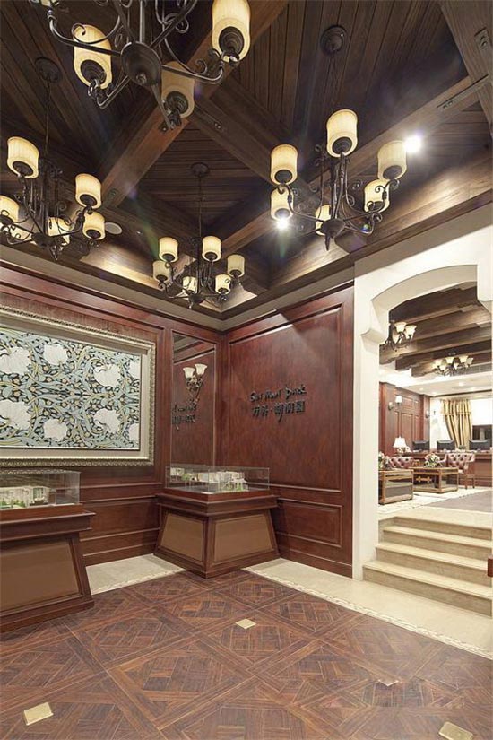 萬(wàn)科朗潤(rùn)園別墅售樓處家具裝修效果圖