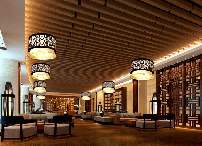 泰安飛龍酒店大堂裝修效果圖