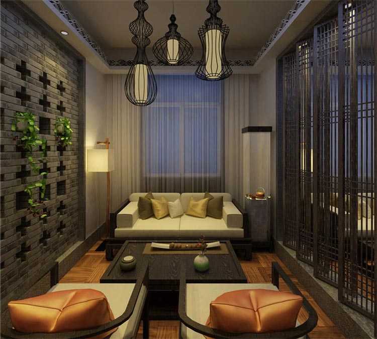 西安茶緣會(huì)所家具裝修實(shí)拍圖片