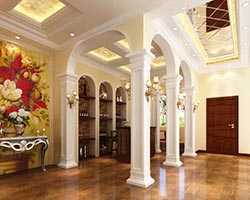 歐式風格紫金山莊別墅家具裝修圖片