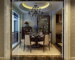 深圳龍崗水岸新都別墅家具裝修案例