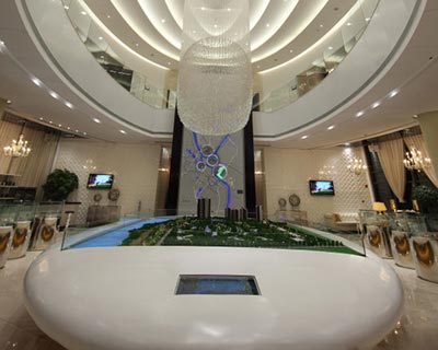 惠州中信水岸城售樓處家具定制案例