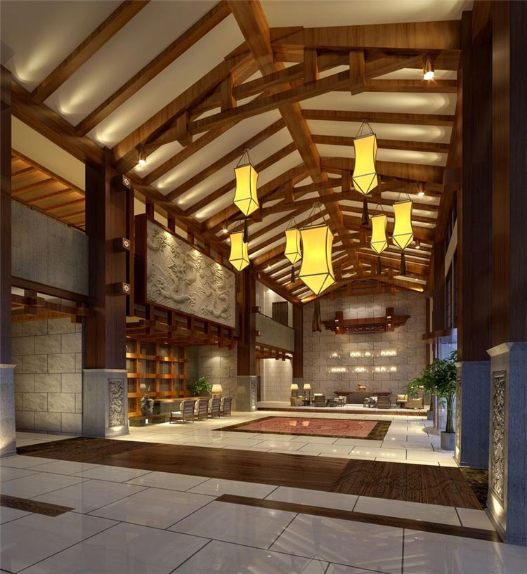 禪茶一品酒店家具裝修效果圖