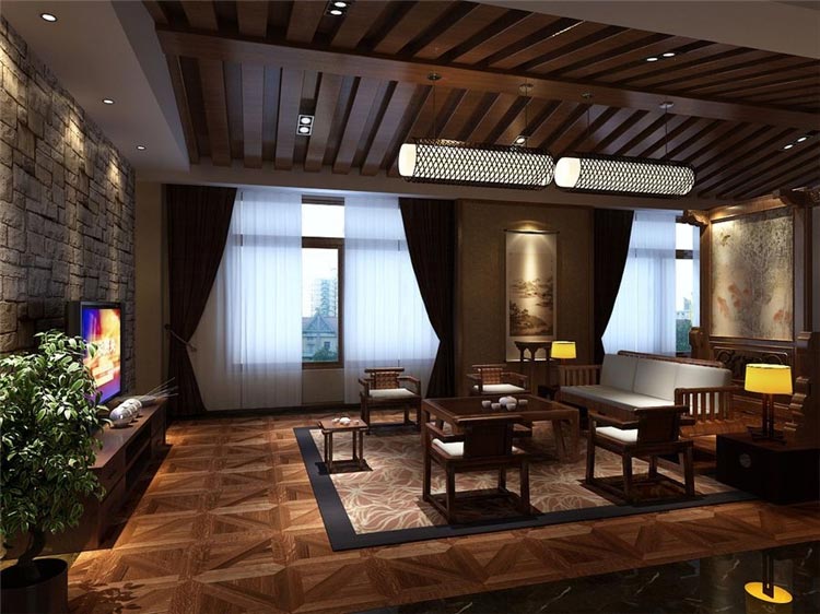 禪茶一品酒店家具裝修效果圖