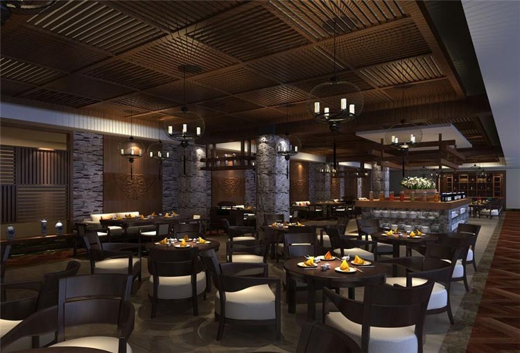 禪茶一品酒店家具裝修效果圖