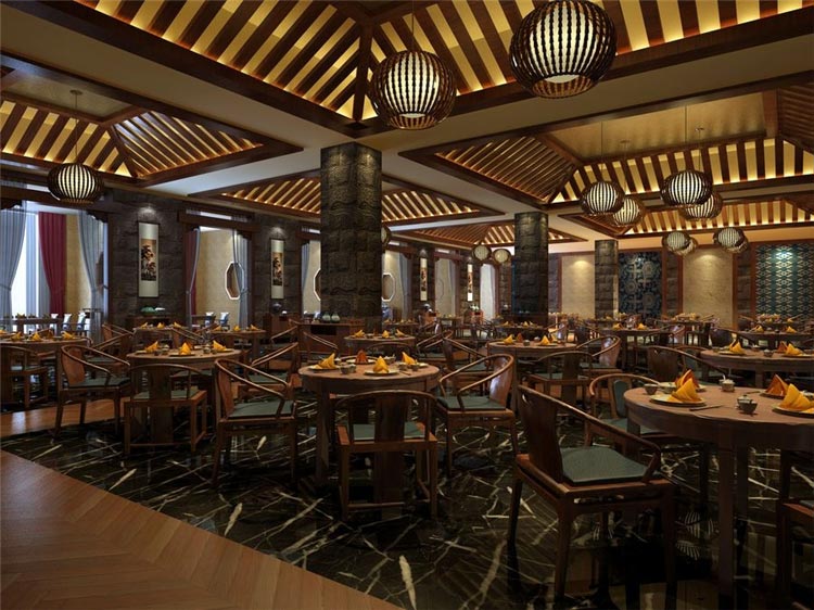 禪茶一品酒店家具裝修效果圖