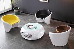 售樓處洽談桌椅組合