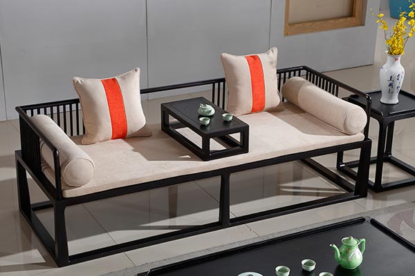 酒店大廳新中式沙發(fā)圖片