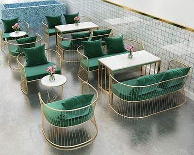 美容院沙發(fā)茶幾_CB022