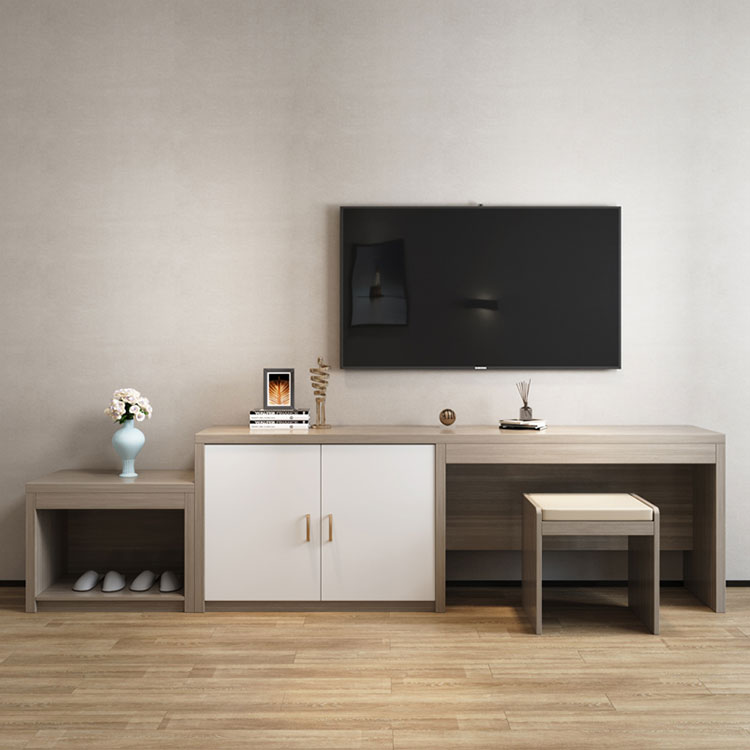 酒店客房家具定做(圖2) 酒店客房電視柜圖片