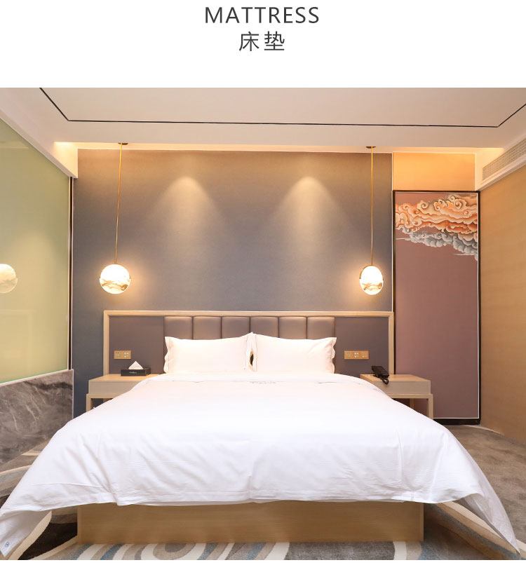 酒店客房床圖片