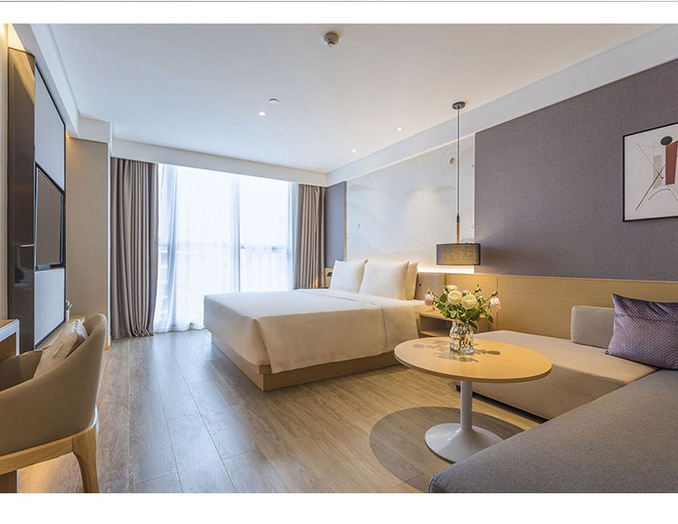 酒店標間客房家具裝修效果圖