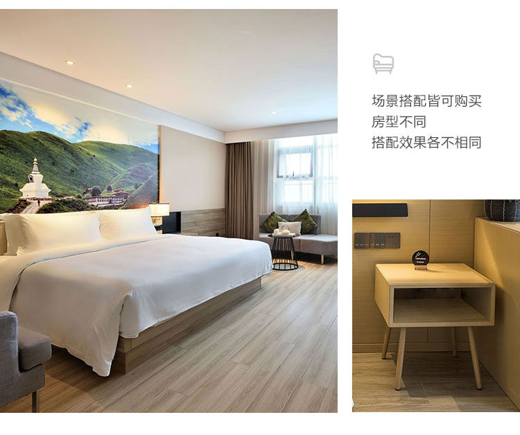 酒店客房床圖片