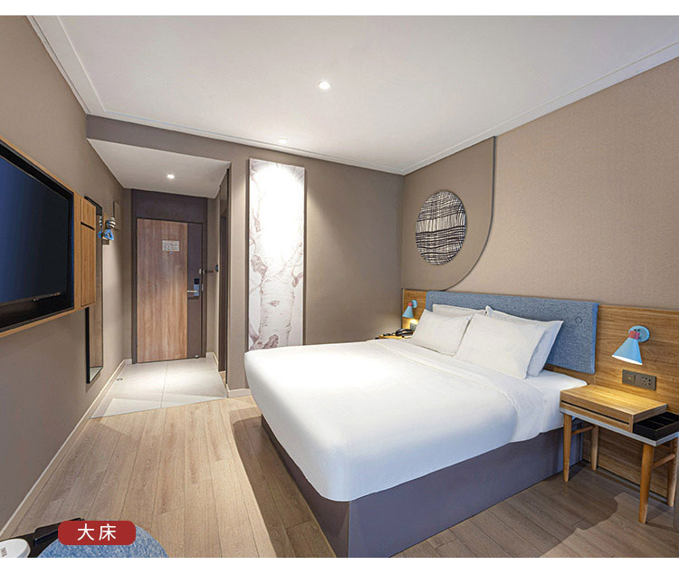 連鎖酒店大床房家具圖片