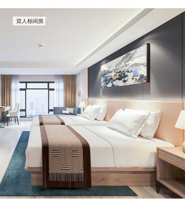 民宿酒店家具床圖片