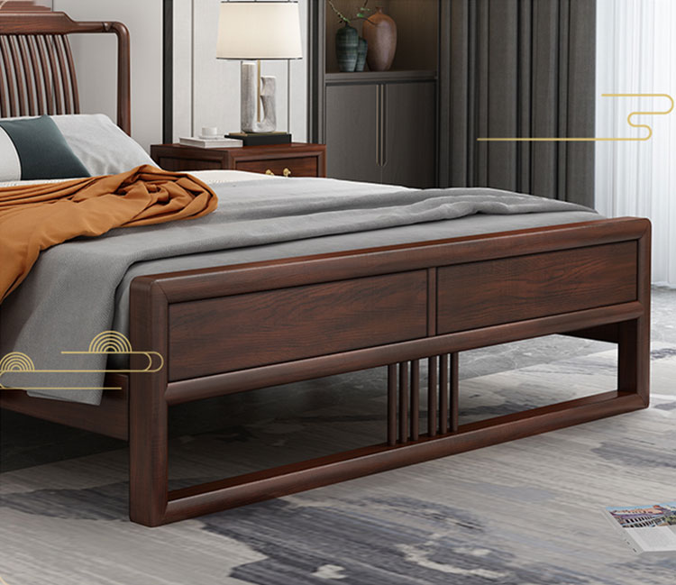 新中式酒店床圖片