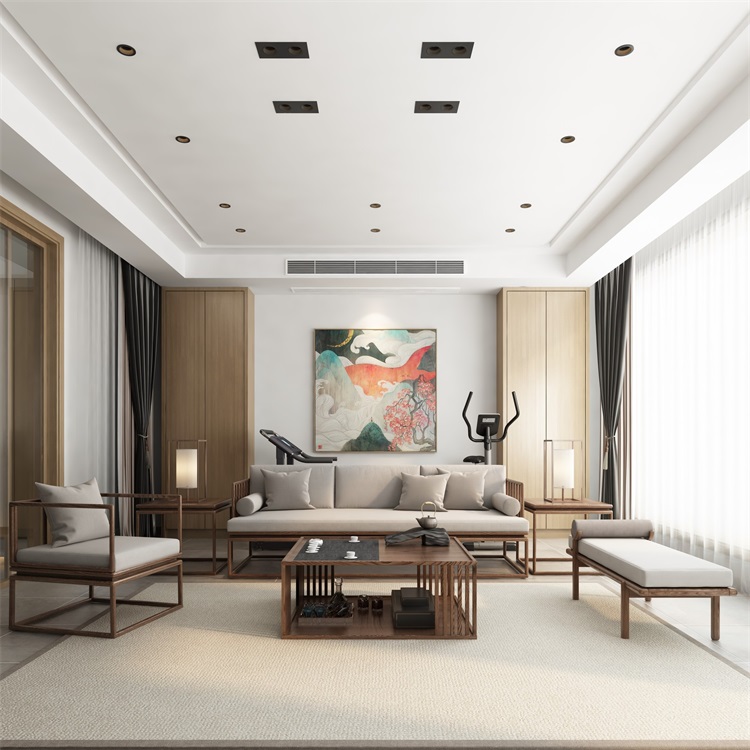 新中式民宿家具桌椅圖片